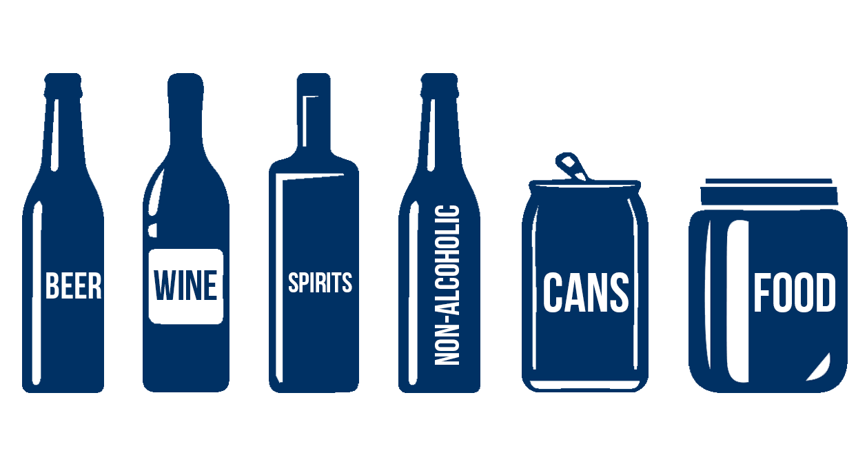 Markets We Cover Bottles Graphic