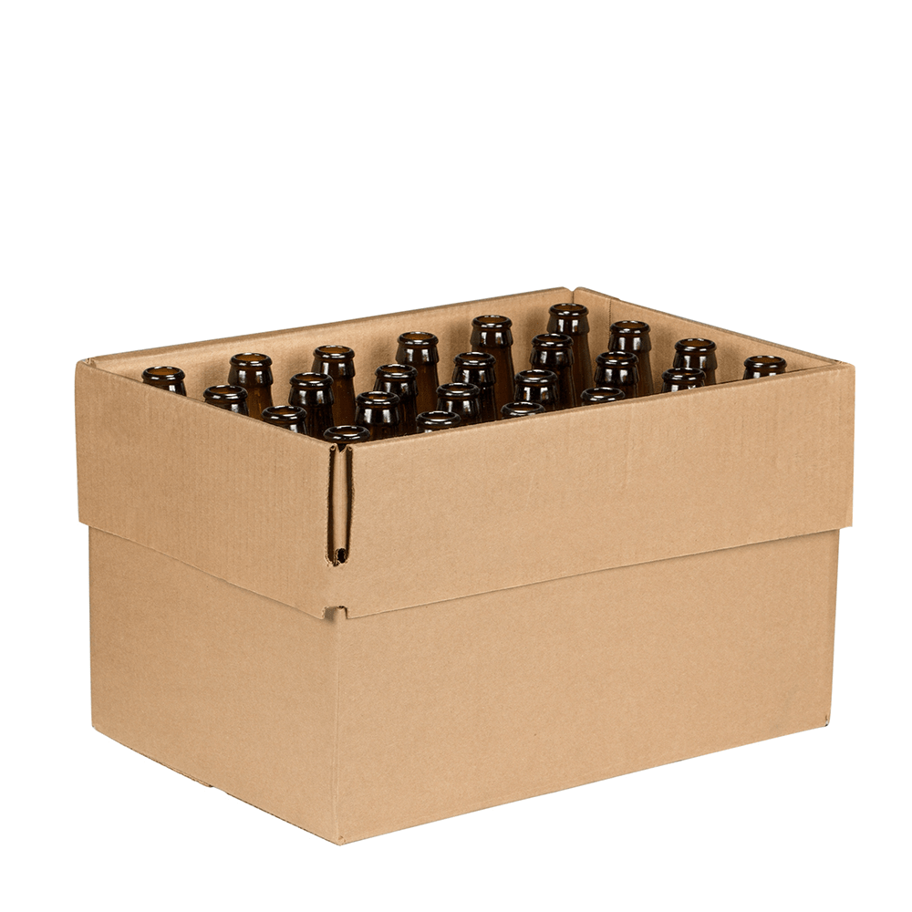 12 oz. (355 ml) Clear Glass Long Neck Beer Bottle, Twist-Off Crown, 26-502,  24/cs