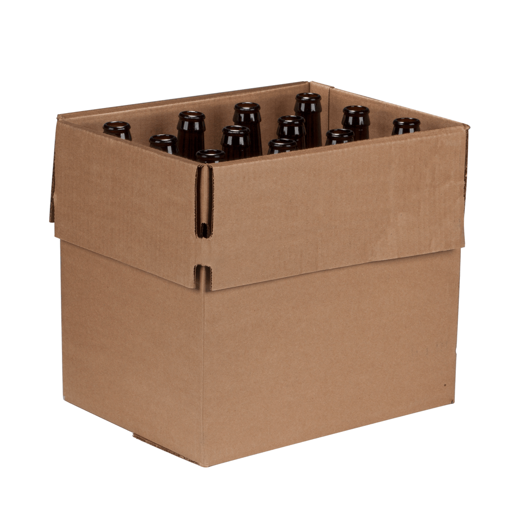 22 oz. (651 ml) Belgian Bomber Amber Glass Beer Bottle, PryOff, In