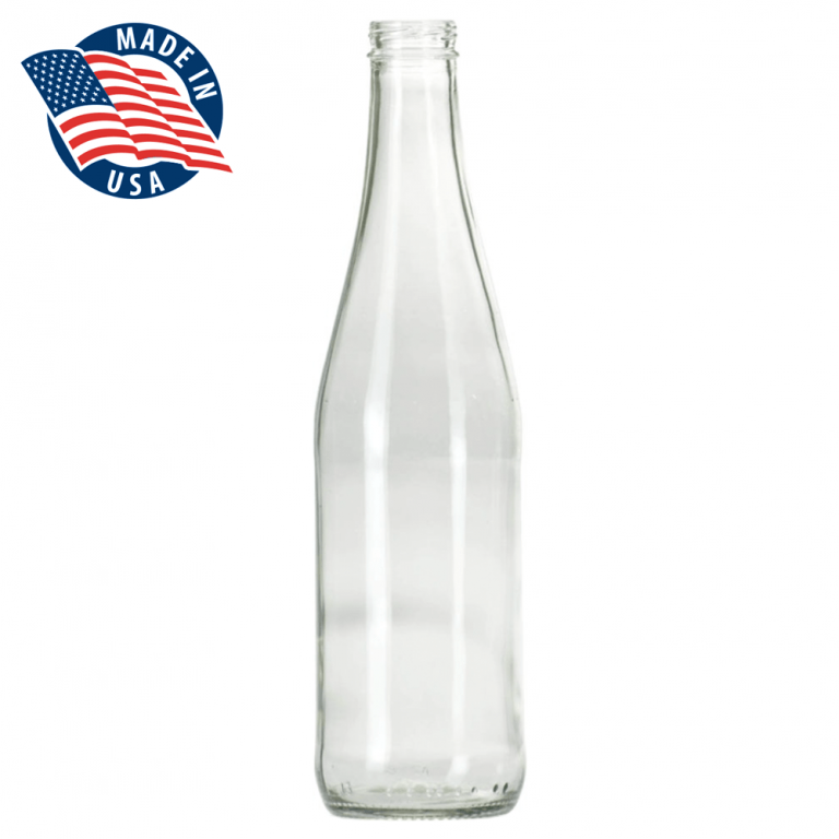 12 oz. (355 ml) Continental Flint Glass Soda Bottle, TwistOff, Bottles In Cases 360 Containers