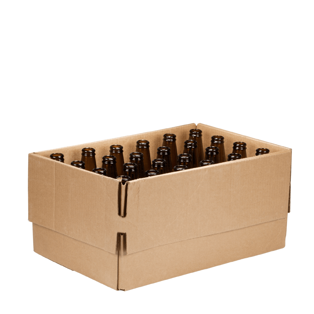 12 oz Beer Bottles - Amber Glass - Case of 24