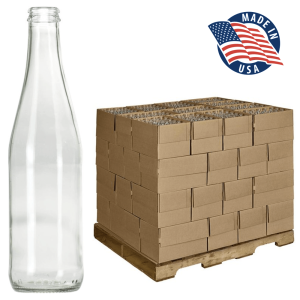 12 oz. (355 ml) Continental Flint Glass Soda Bottle, Pry-Off, 48 Cases - 1152 Bottles
